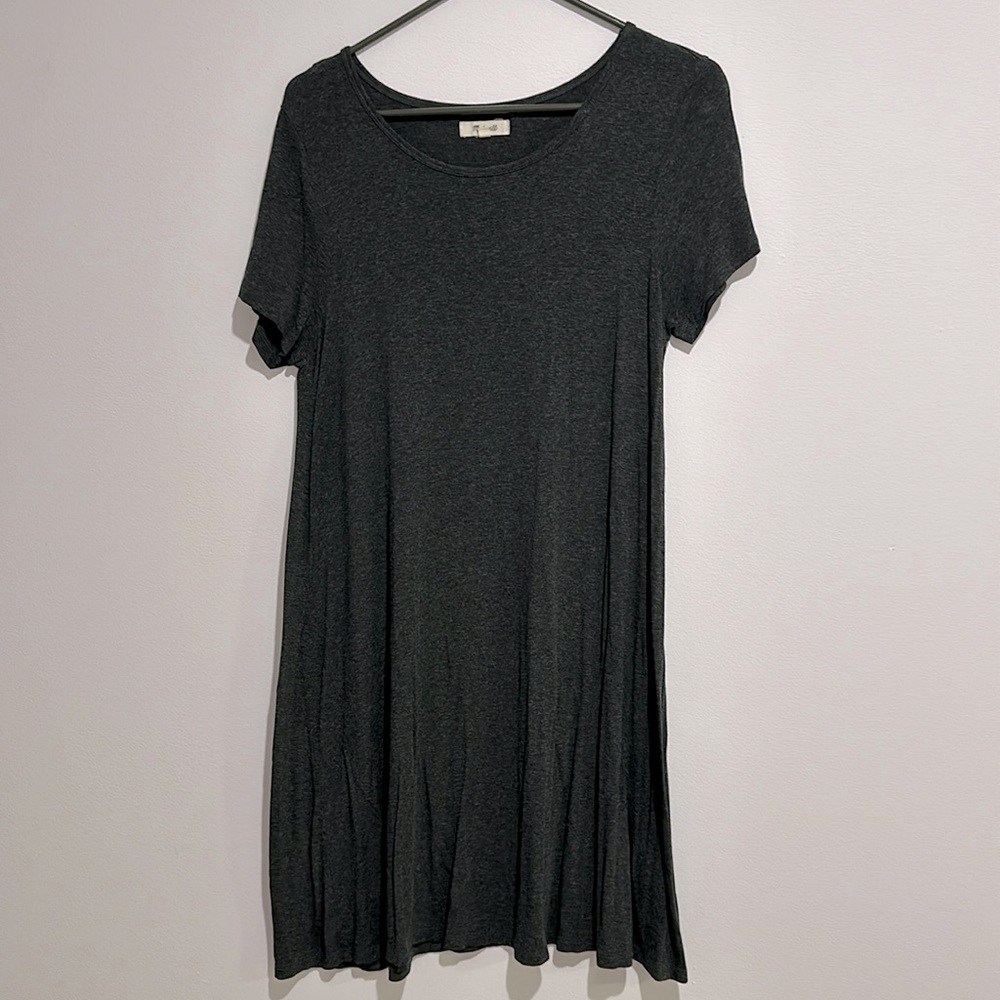 Madewell, grey, size M, shirt dress